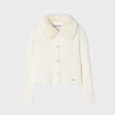 Children's Knitted Ivory Cardigan Mayoral