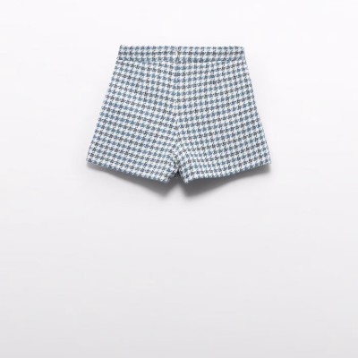 Children's Blue Plaid Bermuda Shorts Abel and Lula