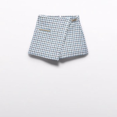 Children's Blue Plaid Bermuda Shorts Abel and Lula
