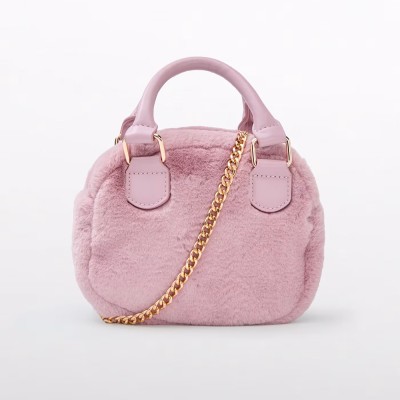 Pink Fur Bag for Kids Abel and Lula