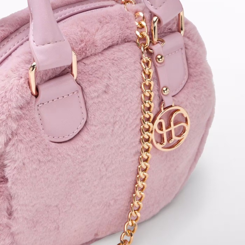 Pink Fur Bag for Kids Abel and Lula Pink Fur Bag for Kids Abel and Lula