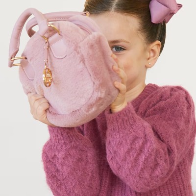 Pink Fur Bag for Kids Abel and Lula