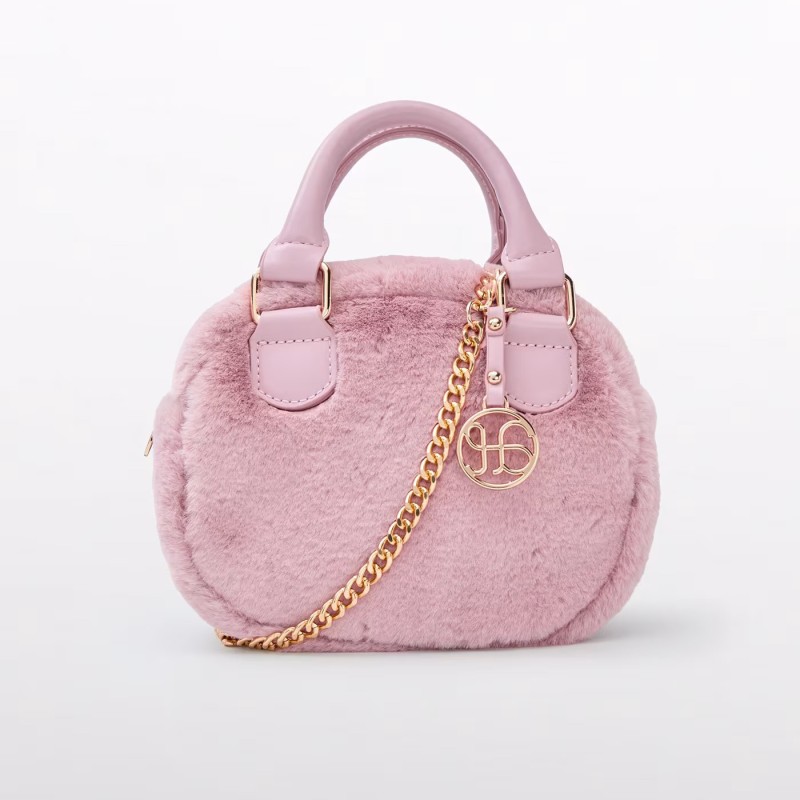 Pink Fur Bag for Kids Abel and Lula