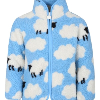 Παιδικό Ανοιχτό Μπλε Fleece Μπουφάν Με Πρόβατα Stella McCartney