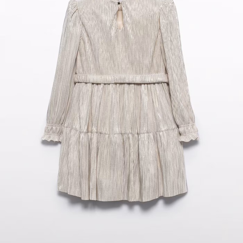 Children's Gold Pleated Dress Abel and Lula Children's Gold Pleated Dress Abel and Lula