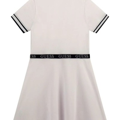 Children's/Teenagers' White Dress With Teddy Bear Guess