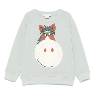 Kids Horse Print Sweatshirt Stella McCartney