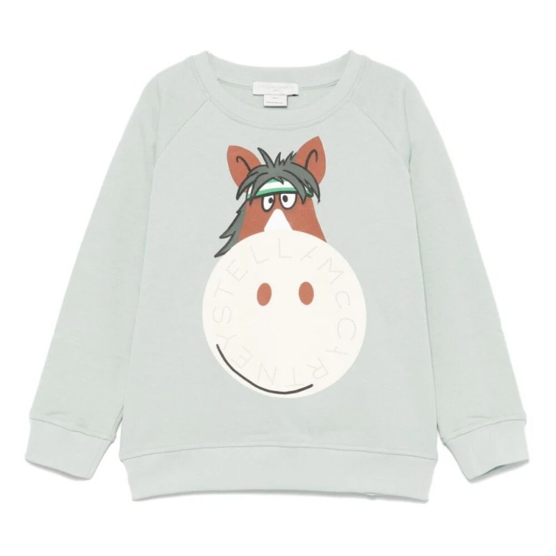 Kids Horse Print Sweatshirt Stella McCartney