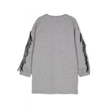 Παιδικό Φόρεμα Γκρι Με Μάυρο Αστέρι Stella Mc Cartney