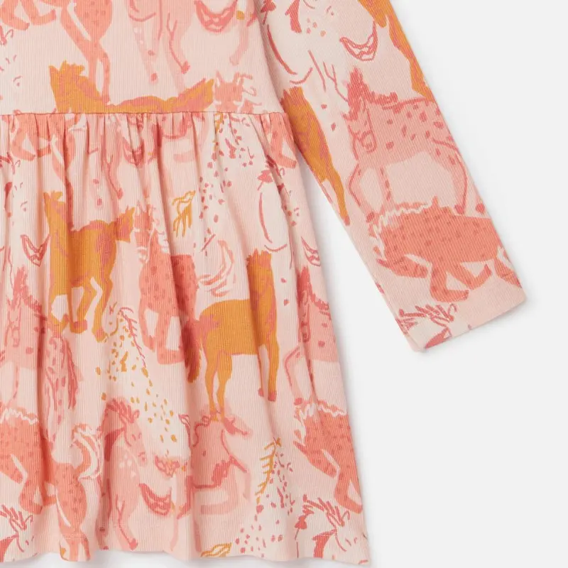 Kids Pink Horse Print Dress Stella McCartney Kids Pink Horse Print Dress Stella McCartney
