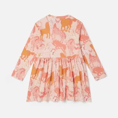 Kids Pink Horse Print Dress Stella McCartney Kids Pink Horse Print Dress Stella McCartney