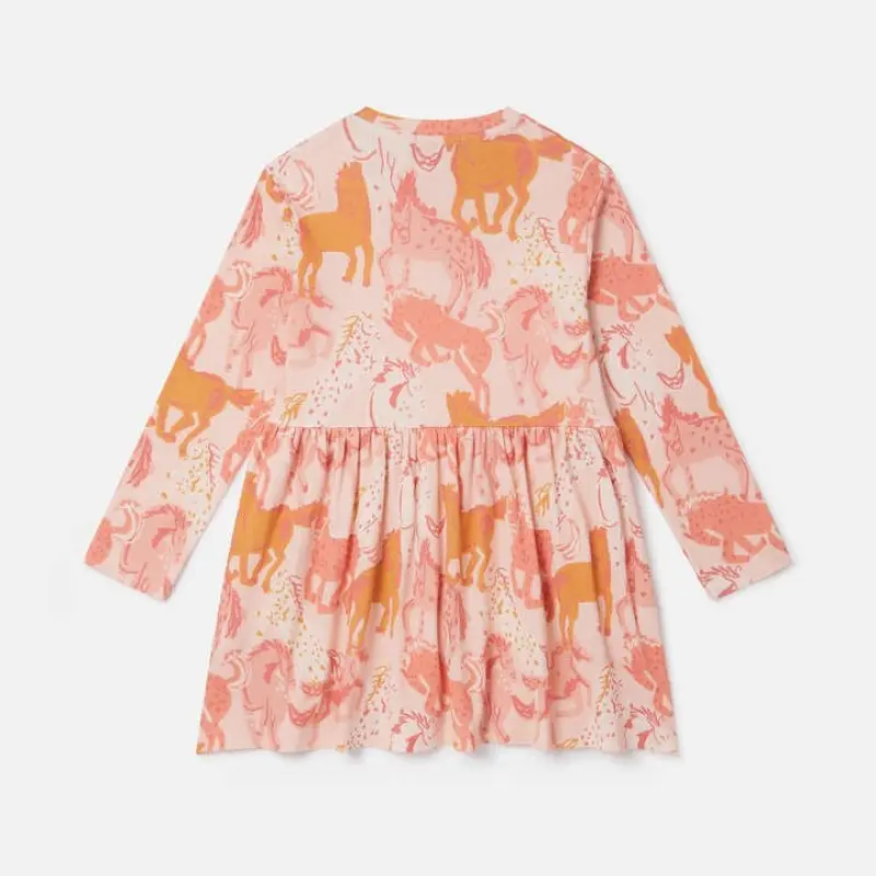Kids Pink Horse Print Dress Stella McCartney Kids Pink Horse Print Dress Stella McCartney