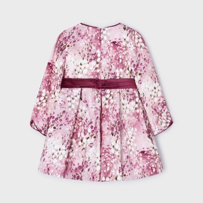 Children's Dress Lilac Floral Jacquard Mayoral