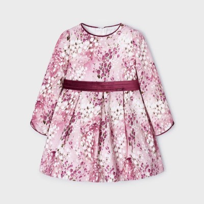 Children's Dress Lilac Floral Jacquard Mayoral