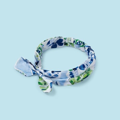 Kids Blue Floral Dress Mayoral