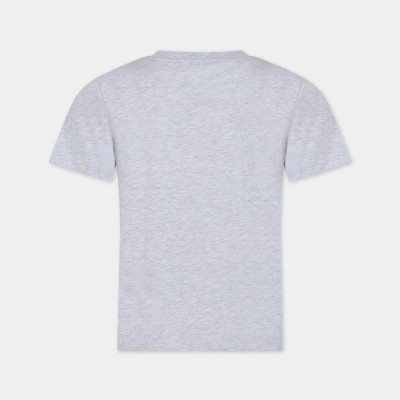 Kids' Grey Shark Short Sleeve T-Shirt Stella McCartney Kids' Grey Shark Short Sleeve T-Shirt Stella McCartney