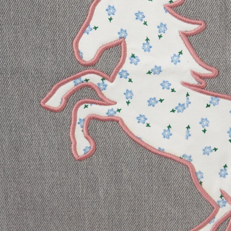 Παιδικό Γκρι Τζιν Παντελόνι Με Άλογα Stella McCartney