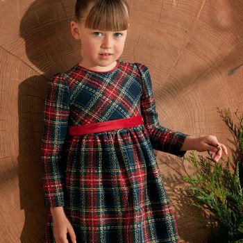 Παιδικό Καρό Μάλλινο Φόρεμα Mayoral