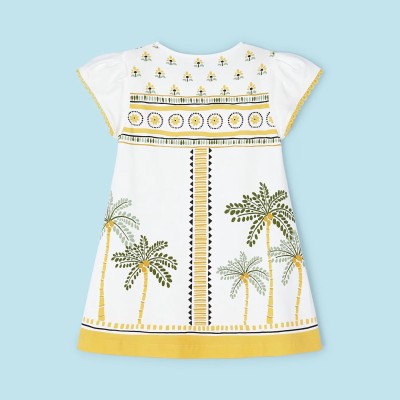 Παιδικό Κίτρινο Φόρεμα Με Φοίνικες Mayoral