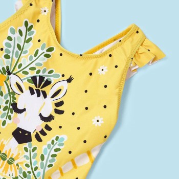 Παιδικό Κίτρινο Ολόσωμο Μαγιό Ζέβρα Mayoral