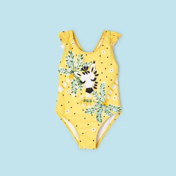 Παιδικό Κίτρινο Ολόσωμο Μαγιό Ζέβρα Mayoral