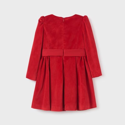 Παιδικό Κόκκινο Βελούδινο Φόρεμα Abel and Lula