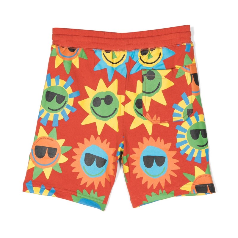 Kids Red Sun Shorts Stella McCartney Kids Red Sun Shorts Stella McCartney