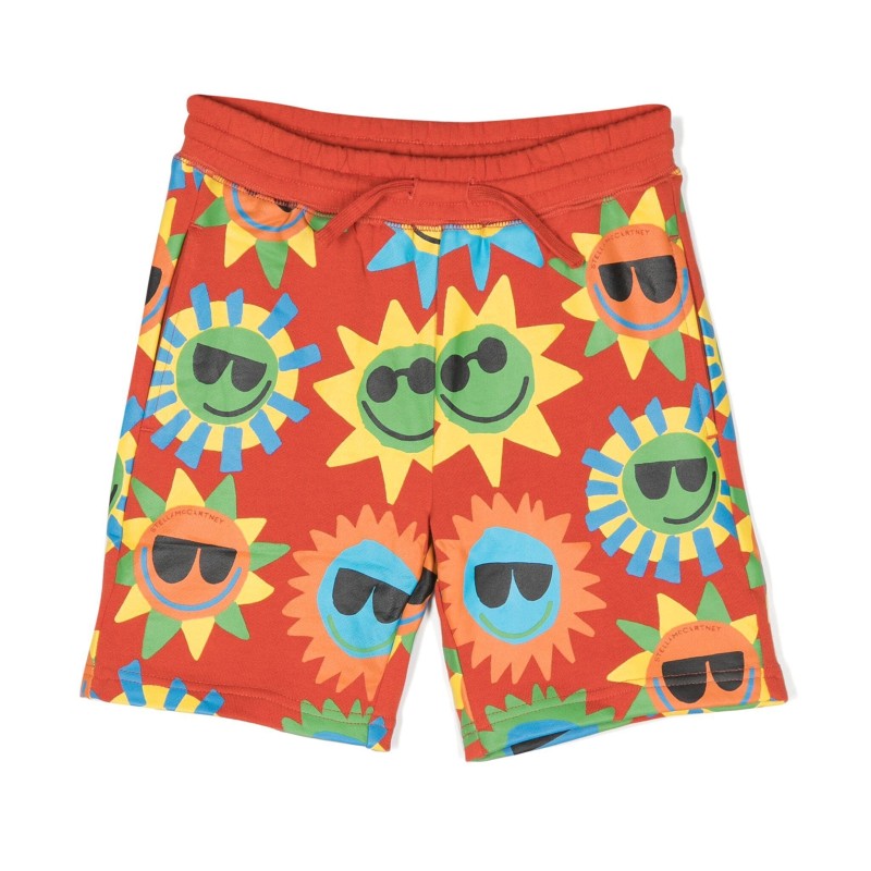 Kids Red Sun Shorts Stella McCartney Kids Red Sun Shorts Stella McCartney