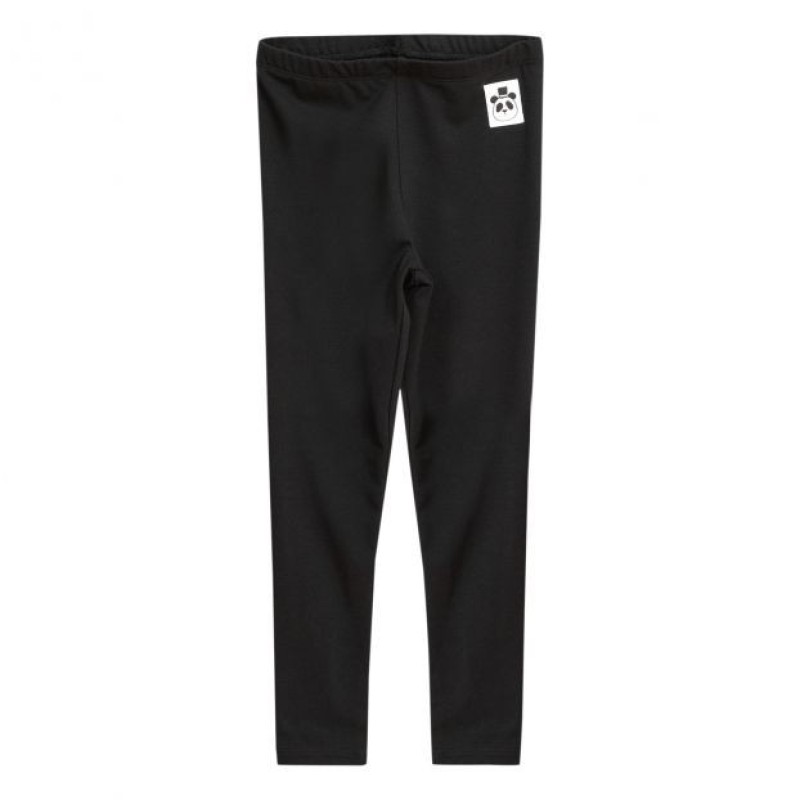 Kids Black Leggings Mini Rodini Kids Black Leggings Mini Rodini