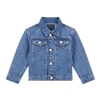 Kids Girls' Denim Jacket With Heart Guess