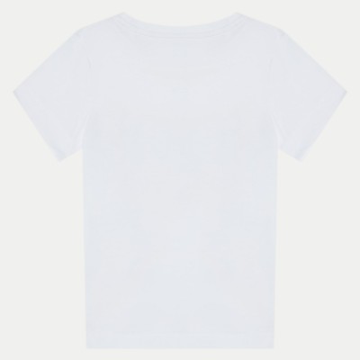 Children's White Girls' Short Sleeve T-Shirt With Logo Guess Children's White Girls' Short Sleeve T-Shirt With Logo Guess