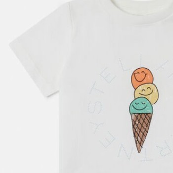 Παιδικό Λευκό Μπλουζάκι Με Παγωτό Stella Mc Cartney