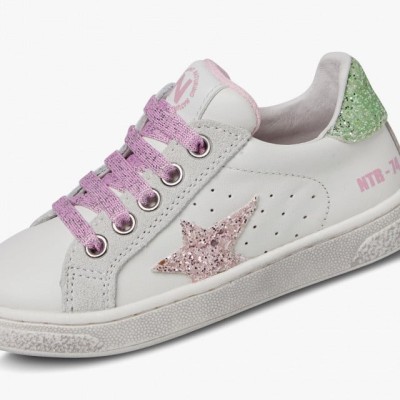 Παιδικό Λευκό Sneaker με Αστέρι Ροζ Νaturino Παιδικό Λευκό Sneaker με Αστέρι Ροζ Νaturino