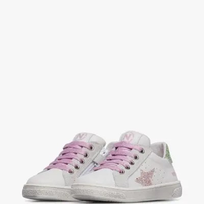 Παιδικό Λευκό Sneaker με Αστέρι Ροζ Νaturino Παιδικό Λευκό Sneaker με Αστέρι Ροζ Νaturino