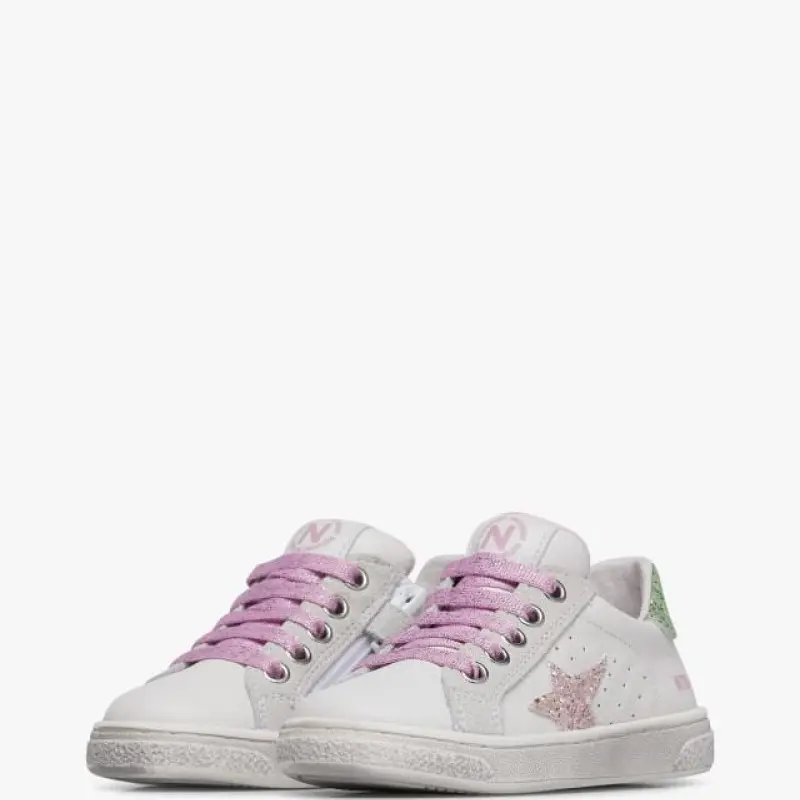 Παιδικό Λευκό Sneaker με Αστέρι Ροζ Νaturino Παιδικό Λευκό Sneaker με Αστέρι Ροζ Νaturino