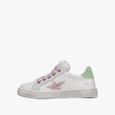 Παιδικό Λευκό Sneaker με Αστέρι Ροζ Νaturino Παιδικό Λευκό Sneaker με Αστέρι Ροζ Νaturino