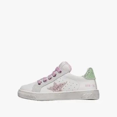 Παιδικό Λευκό Sneaker με Αστέρι Ροζ Νaturino Παιδικό Λευκό Sneaker με Αστέρι Ροζ Νaturino
