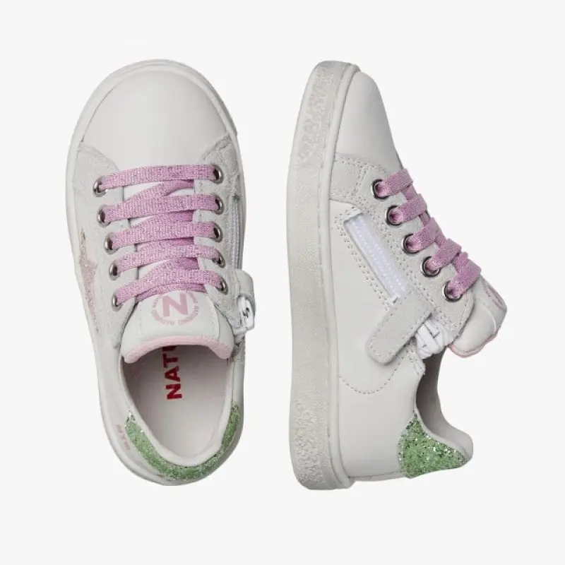 Παιδικό Λευκό Sneaker με Αστέρι Ροζ Νaturino Παιδικό Λευκό Sneaker με Αστέρι Ροζ Νaturino