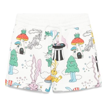 Παιδικό Λευκό Σόρτς Με Μάγο Κουνέλι Stella Mc Cartney