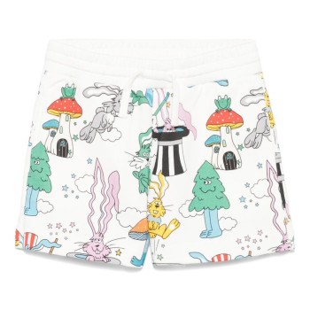 Παιδικό Λευκό Σόρτς Με Μάγο Κουνέλι Stella Mc Cartney