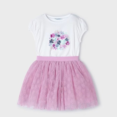Children's Lilac Set With Flowers Mayoral