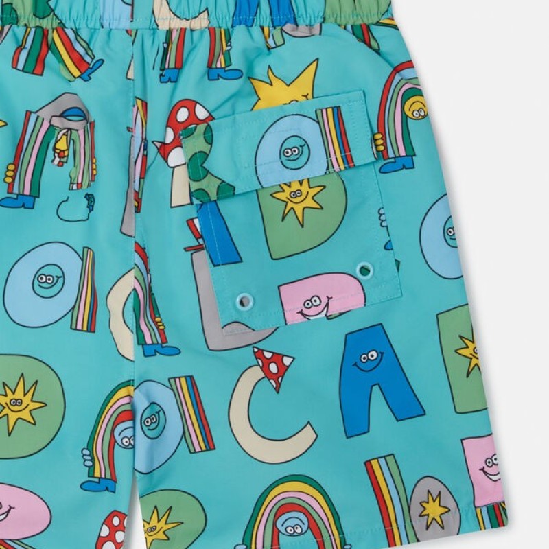Woodland Lettering Swim Shorts Stella Mc Cartney Woodland Lettering Swim Shorts Stella Mc Cartney