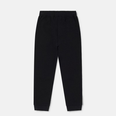 Kid's Black Tracksuit Bottoms with Blue Smiling Monsters Stella McCartney Kid's Black Tracksuit Bottoms with Blue Smiling Monsters Stella McCartney