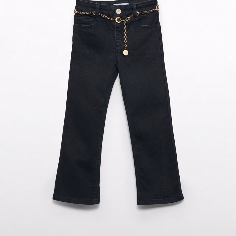 Children's Black Jeans Bell Bottoms Abel and Lula Children's Black Jeans Bell Bottoms Abel and Lula