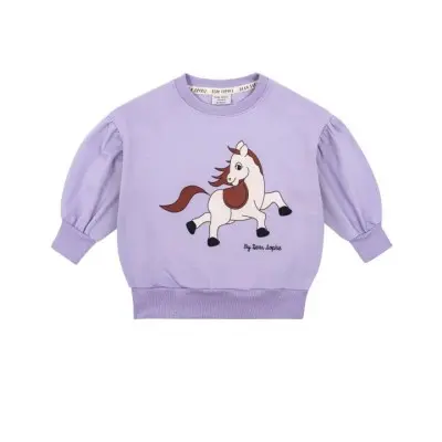 Children's Purple Clothing Set With Horses Dear Sophie Children's Purple Clothing Set With Horses Dear Sophie