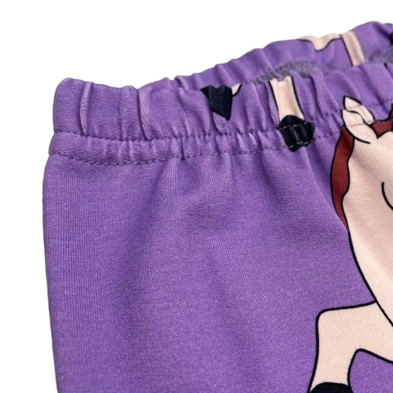 Children's Purple Clothing Set With Horses Dear Sophie Children's Purple Clothing Set With Horses Dear Sophie