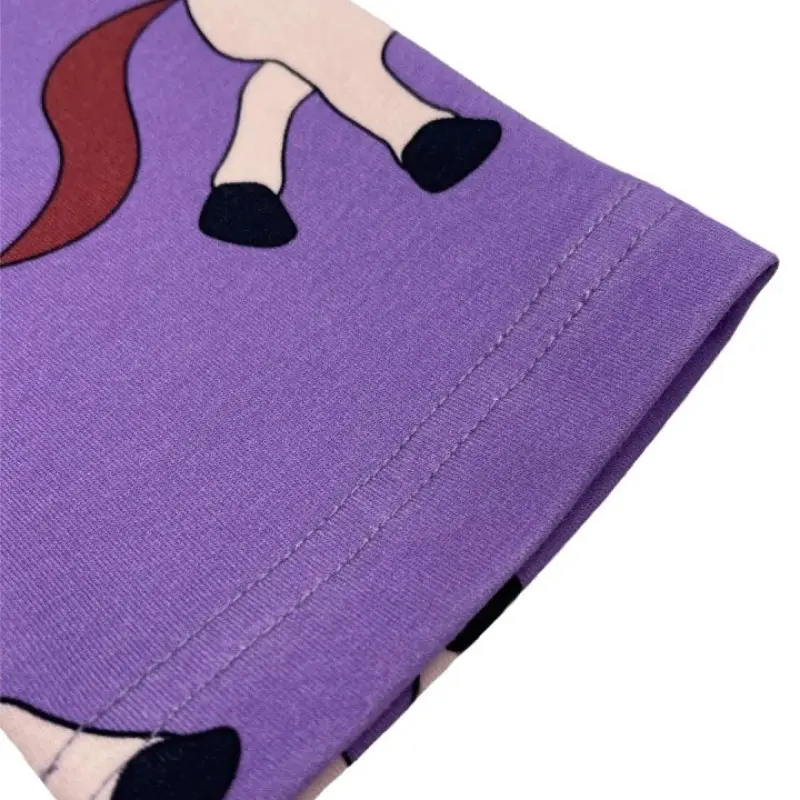 Children's Purple Clothing Set With Horses Dear Sophie Children's Purple Clothing Set With Horses Dear Sophie