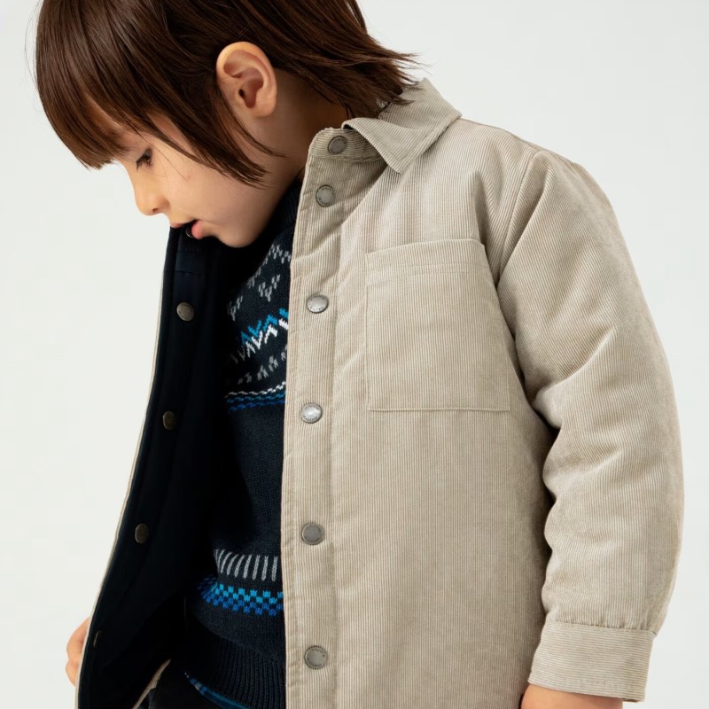 Kids Beige Corduroy Double-Sided Shirt/Overcoat Mayoral Kids Beige Corduroy Double-Sided Shirt/Overcoat Mayoral