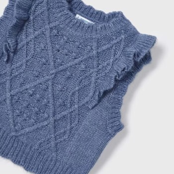 Children's Blue Knitted Vest mayoral Children's Blue Knitted Vest mayoral