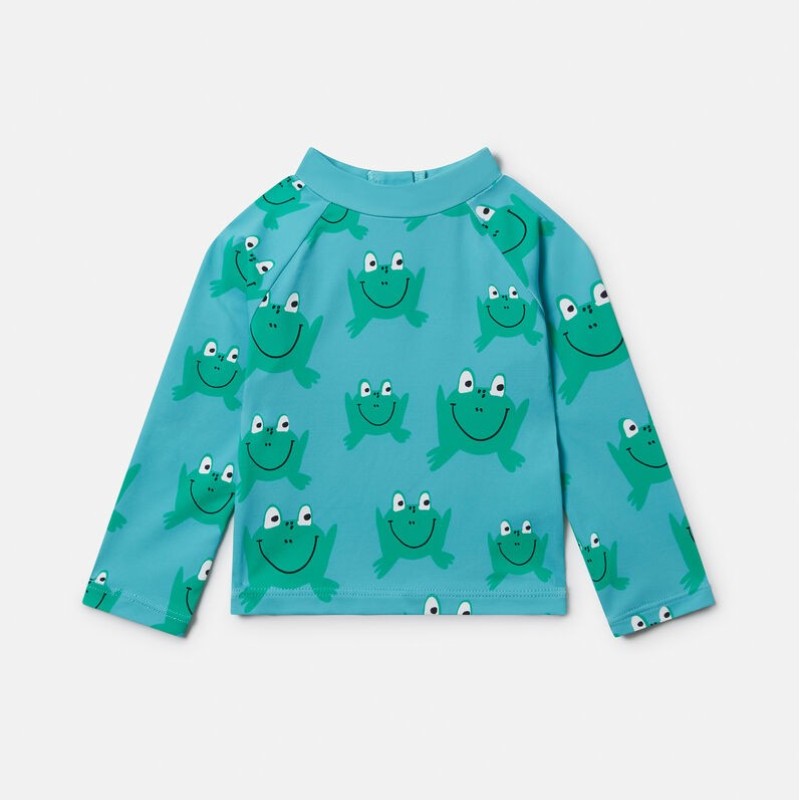 Frog Blue Green Print Swimsuit Stella Mc Cartney